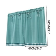 HDWUEN Rustic Curtains Floral Tier Curtains Farmhouse Cafe Small Window Curtains Half Window Curtains for Living Room Bathroom