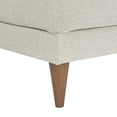 thumbnail image 5 of Ottoman Accent Chair, Ivory White, Fabric, Living Kitchen Cafe Bistro Hospitality Restaurant, Modern Contemporary HB36241, 5 of 8