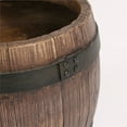 thumbnail image 4 of Brown Whiskey Barrel 12in. Dia. Bowl Planter, 4 of 5