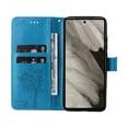 thumbnail image 4 of Allytech Google Pixel 7a Wallet Case, Pixel 7a Case 2023, PU Leather Slim Fit Folio Flip Cards Slots Stand Case Cover for Google Pixel 7a - Blue, 4 of 9