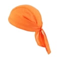 thumbnail image 3 of Comfortable Cotton Pirate Caps Headband Breathable Head Wrap Cycling Orange, 3 of 10
