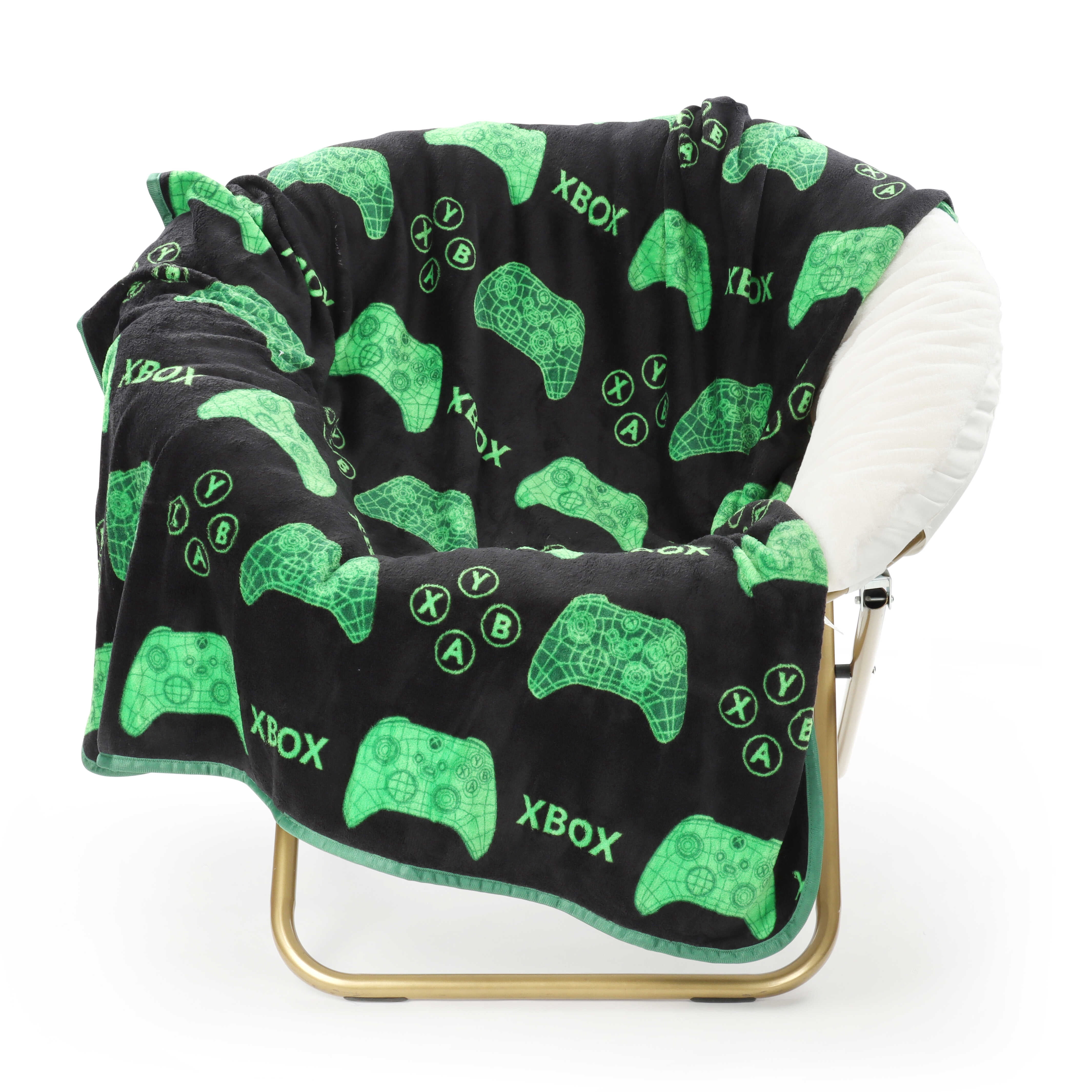 XBOX Kids Throw Blanket, 3D Hardware, Soft Coral Fleece, Multicolor, 46"x60"