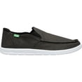 thumbnail image 2 of Sanuk Men's Hi Five Black Ankle-High Canvas Slip-On Shoes - 9M, 2 of 6
