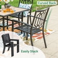 thumbnail image 3 of Sophia & William 5 Peices Outdoor Patio Dining Set Teak Wood Table and Chairs Furniture Set, 3 of 7