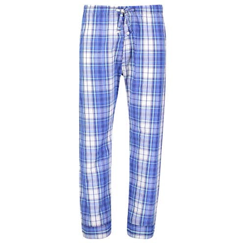 Light blue plaid pajama pants sales