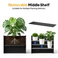 thumbnail image 3 of GONICHA Outdoor Planter Box,Large Rectangular All-Weather Garden Bed for Plants, Flowers, Black, 3 of 8