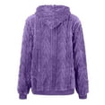 thumbnail image 5 of Womens Hooded Sweatshirt Purple Hoodie Long Sleeve Tops Casual Women's Hoodies Pullover Cute Hoodies for Women XXXL, 5 of 6