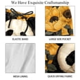 thumbnail image 4 of luoweisi Men's Beach Shorts Quick Dry Swim Trunks with Mesh Lining Panda Sunflower L, 4 of 5
