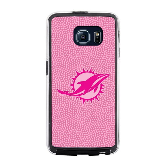 NFL Miami Dolphins Football Pebble Grain Feel No Wordmark Samsung Galaxy S6 Case, Pink
