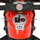 Costway 6V Enfants Monter sur la Police Moto 4 Roues Jouet Électrique W / Roues d'Entraînement Rouge – image 7 sur 10