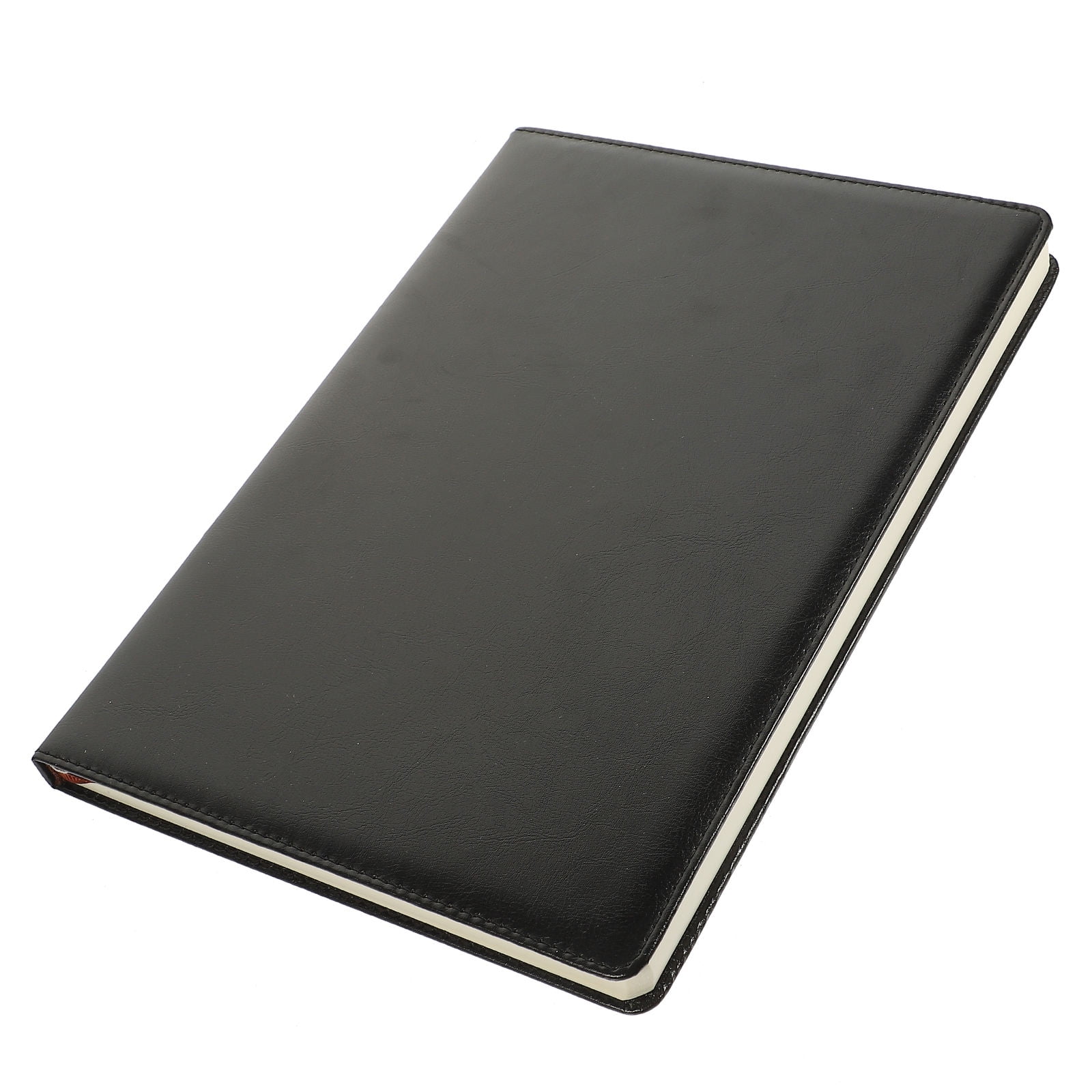 FRCOLOR Business Writing Notebook with Lined A4 Paper for Daily Planning Black PU and Paper 210x297mm