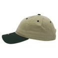 thumbnail image 3 of Decky 205 6 Panel Low Profile Relaxed Cotton Dad Hat-Khaki/Forest, 3 of 4