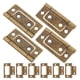 thumbnail image 3 of 12 piezas Bisagras de puertas de la puerta del pilotador Bisagra del obturador Bisagras de muebles vintage Bisagra de puertas antiguas para el gabinete de ventanas de puertas, 3 of 7