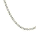 thumbnail image 2 of Lab Grown Diamond Tennis Necklace For Women 14K Yellow Gold | 25 Carat Emerald & Round Shape IGI Certified FG-VS Diamonds East West Emerald Tennis Necklace, 2 of 5