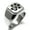 Silver, variant on Stainless Steel Letter F Initial Cat Dog Paws Monogram Engraved Engraved Square Flat Top Biker Style Polished Signet Ring