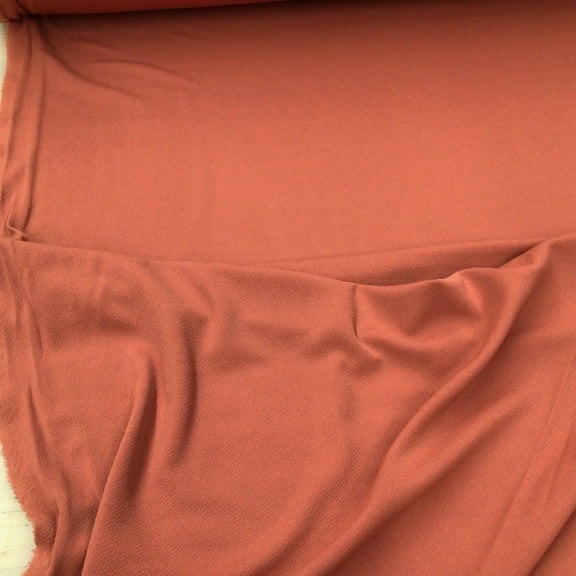 Liverpool Textured Fabric 4 way Stretch Scuba Terracotta 1N45
