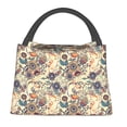 thumbnail image 1 of Fotbe Floral With Birds Bolsa Térmica Portátil con Estampado, Bolsa de Entrega de Alimentos Aislada, Bolsa Reutilizable de Gran Capacidad para Comidas y Supermercado, 1 of 6