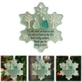 thumbnail image 2 of Snowflake-Shaped Sea Glass Friendship Decor Christmas Ornament, Coastal Inspired Seaglass Home Gifts Christmas Tree Hanging Decoration Multiple Occasions for Her Bestie Friends(Sky Blue,3.15x3.15"), 2 of 9