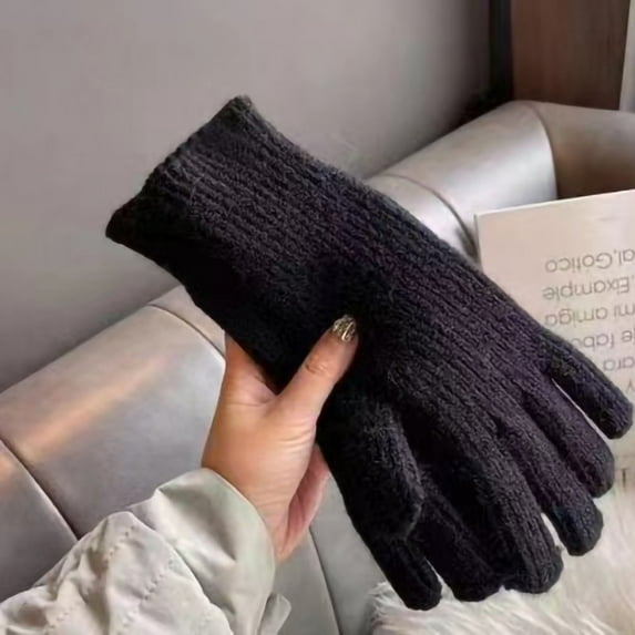 Ayyufe Ladies Gloves 1 Pair Keep Warm 2-Fingerless Protective Winter Thermal Women Motorcycle Riding Gloves