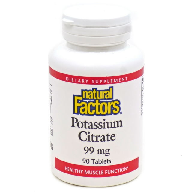Potassium Citr 99mg By Natural Factors - 90 Tablets