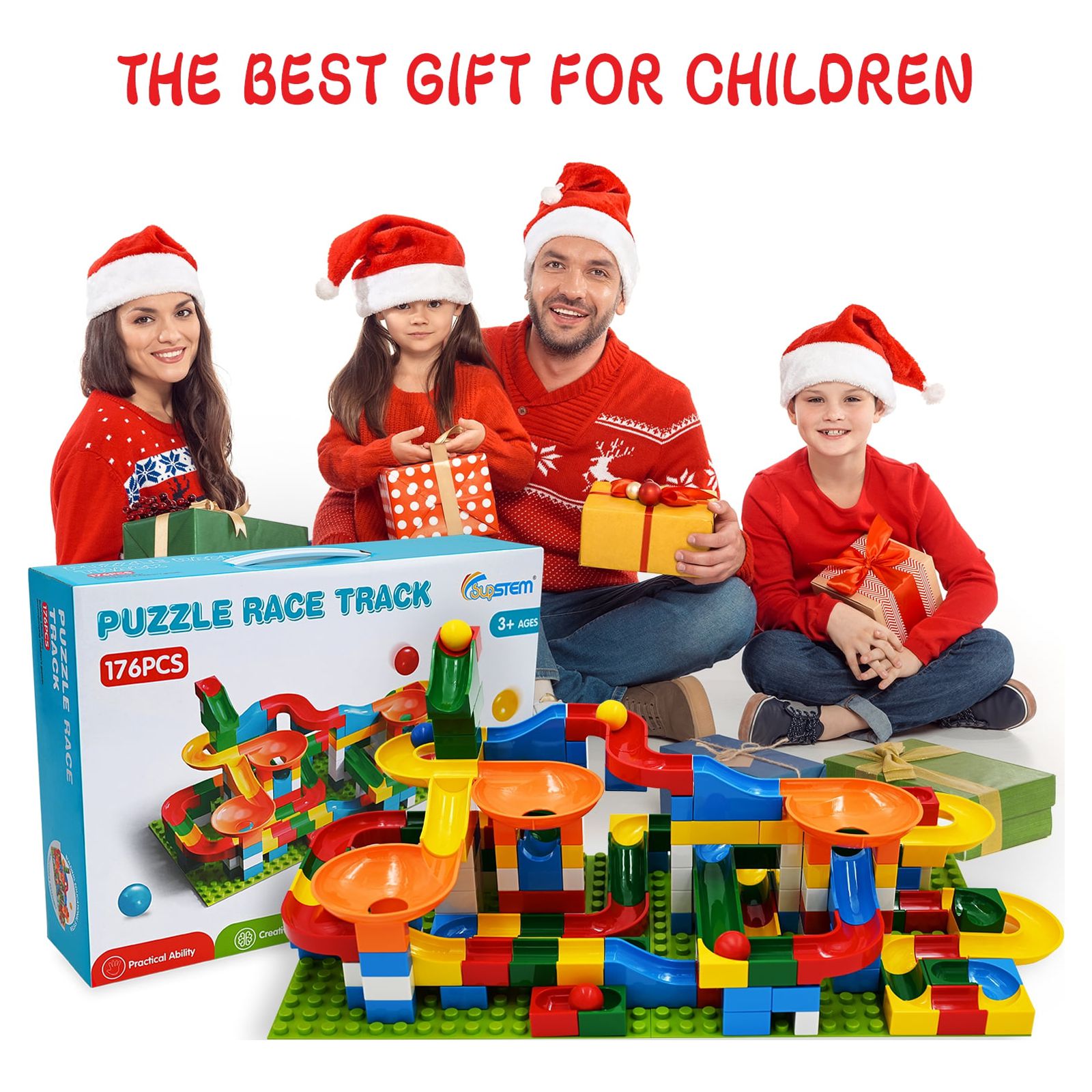 XDR 176-Piece Big Blocks Marble Run Set photo 8