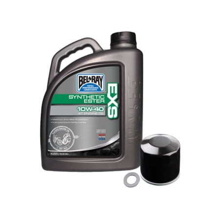 4-Stroke Oil Change Kit Bel-Ray EXS Full Synthetic Ester 10W-40 for Kawasaki Teryx4 750 2012-2013