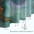 thumbnail image 6 of Green Purple Gold Marble Pattern Shower Curtain 72"x84" ,Bathroom Decorative Shower Curtains Set with 12 Hooks,Modern Waterproof Washable Shower Curtain, 6 of 6
