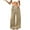 Khaki, variant on gbyLJF Velvet Pants for Women Dressy Drawstring Elastic Waist Wide Leg Pants Casual Jogger with Pockets
