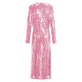 thumbnail image 5 of QHFBli Women's Sequin Cardigan Long Sleeve Open Front See Through Evening Coats Summer Cover Up Dress, 5 of 5