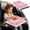 Pink, variant on Children's tray table cover, foldable plane travel manager, pocket design, children's travel essentials, plane,train,car friendly, light and machine washable,11.8x17.3 Inch(Pink)