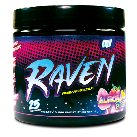 RAVEN PreWorkout powder for Women Aurora Burst Flavor 25 Servings