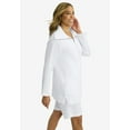 thumbnail image 2 of Jessica London Women's Plus Size Gauze Half-Zip Tunic, 2 of 3