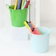 thumbnail image 2 of Pen Holder,Small Metal Buckets with Handle Round Pencil Holder for Kids,Classroom,Crafts,and Party Favors, 2 of 5