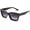 Black, variant on FEISEDY Classic Women Sunglasses Fashion Thick Square Frame UV400 B2471