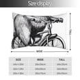 thumbnail image 2 of KLL Capybara Riding Bicycle Pillow Covers Envelope Closure,Super Soft and Cozy Fuzzy Fleece Pillow Case Cover-20"x30", 2 of 6