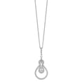 thumbnail image 2 of Auriga Fine Jewelry 925 Sterling Silver Rhodium-plated 109 Stone Micro Pav‚ CZ Polished Necklace for Women 20", 2 of 5