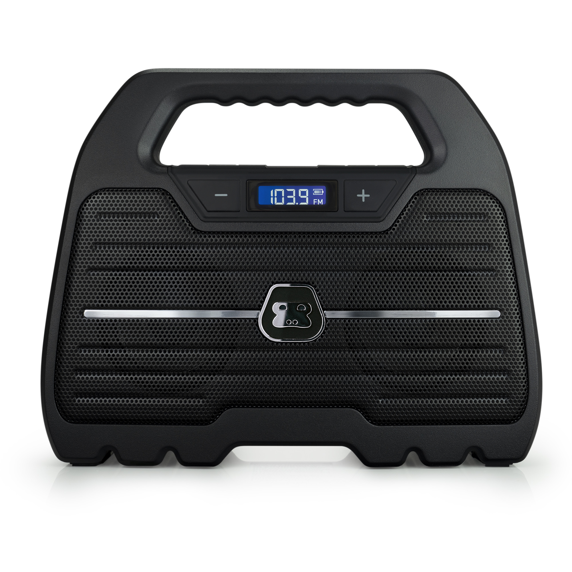 G-Project G-GO Rugged, Water Resistant, Portable, Bluetooth Wireless Boombox Speaker with FM Radio, Rechargeable Battery and USB Phone Charger