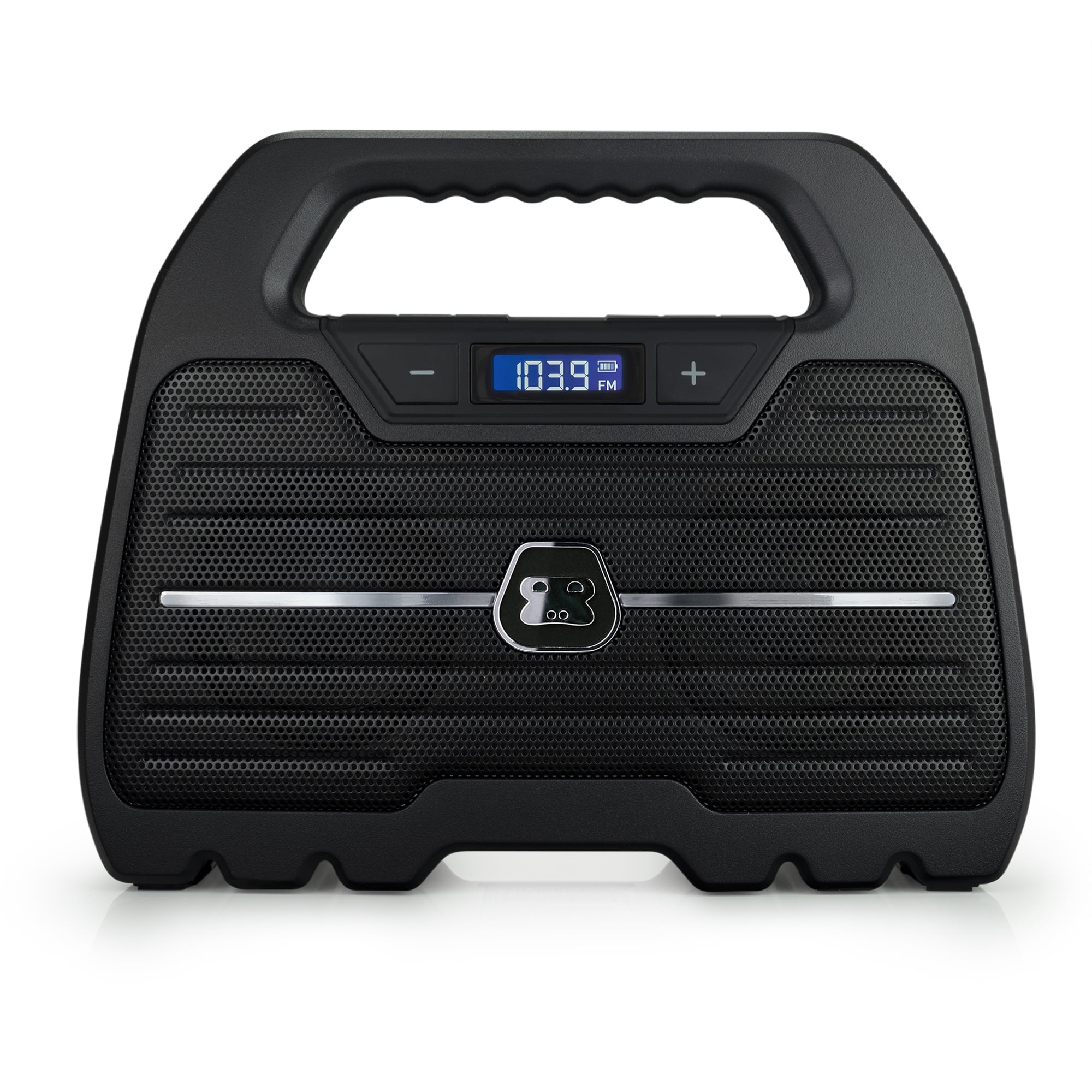 G-Project G-GO Rugged, Water Resistant, Portable, Bluetooth Wireless Boombox Speaker with FM Radio, Rechargeable Battery and USB Phone Charger