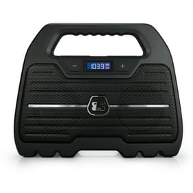 G-Project G-GO Rugged, Water Resistant, Portable, Bluetooth Wireless Boombox Speaker with FM Radio, Rechargeable Battery and USB Phone Charger