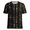 thumbnail image 5 of Ancient Egyptian Hieroglyphs Women's T-Shirt Short Sleeve T Shirts Tops Tee Ladies Loose T, 5 of 6