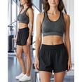 thumbnail image 3 of ToBeInStyle Womens Pack of 6 Comfortable and Supportive Racerback Sports Bras, 3 of 6