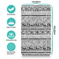thumbnail image 5 of Boho Retro Floral Pet Feeding Mat-Abstract Art Pattern Absorbent Pet Placemat for Food and Water Bowl, with Waterproof Rubber Backing, Quick Dry Water Dispenser Mat for Dog and Cat (12"x20"), 5 of 7