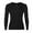 Black, variant on Bovxnpu Mens Thermal Long Sleeve Shirt Fleece Lined Thermal Top, Men's Thermal Tops Crewneck Fleece Lined Long Sleeve Shirts for Men Base Layer Cold Weather Winter
