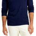 thumbnail image 3 of Club Room Men's Ribbed Four-Button Sweater, Navy Blue Medium, 3 of 3