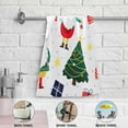 thumbnail image 4 of Christmas Gnomes Trees Hand Towels 2 PCS, Xmas Winter Holiday Kitchen Towel Ultra Soft and Highly Absorbent,Decorative Fingertip Face Towel for Bathroom Hotel, 28.3"x14.4", 4 of 5