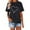Black, variant on Hfolob Heart Printed T-Shirt For Women Graphic Short Sleeve Tee Tops Round Neck Casual Slim Shirts Tee Simple Outdoor Steetwear Ladies Dailywear