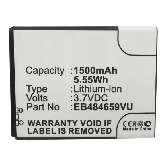 Batteries N Accessories BNA-WB-L3207 Cell Phone Battery - Li-Ion, 3.7V, 1500 mAh, Ultra High Capacity Battery - Replacement for BoostMobile EB484659VA Battery