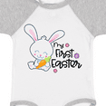 thumbnail image 4 of Inktastic My 1st Easter with Cute Bunny and Carrot Boys or Girls Baby Bodysuit, 4 of 5