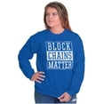 thumbnail image 4 of Cryptocurrency Block Chains Matter Unisex Plus Fleece Graphic Sweatshirt Brisco Brands 5X, 4 of 5
