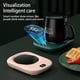 thumbnail image 4 of Kearding Calentador eléctrico para tazas de té y café, calentadores de bebidas profesionales, posavasos de calefacción USB ajustable para Electrodomésticos Rosa Posavasos de calefacción, 4 of 6